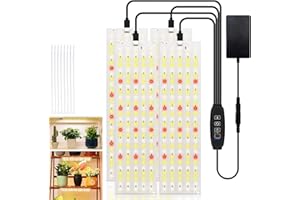 SciFiVisi 4 Stück Pflanzenlampe, 540 LEDs Vollspektrum Wachstumslampen mit Zeitschaltuhr 10 Arten von Helligkeit, Pflanzenleuchte, Pflanzenlicht Wachsen licht für Zimmerpflanzen