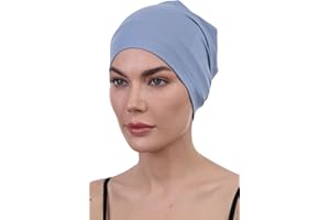 DERESINA HEADWEAR Deresina Unisexe Bonnet de Nuit en Coton et Bambou pour la Perte de Cheveux, Chimio