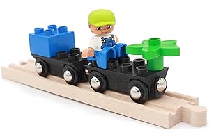 Locorico - 2 vagones para tren de madera (Duplo)