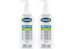 ‎CETAPHIL CETAPHIL PRO ItchControl Hautberuhigende Pflegelotion, 2 x 295ml, Für zu Neurodermitis & Ekzemen neigende Haut, Lindert juckende, gereizte Haut, Mit Sheabutter, Filaggrin- und Ceramid-Bausteinen