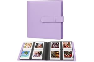 RUIBYTREE álbum de fotos de 288 bolsillos para la cámara instantánea Fujifilm Instax Square SQ1/SQ6/SQ10/SQ20/SQ40 y el film Kodak Mini Shot 3, que puede guardar fotos de 3x3 pulgadas (Morado)