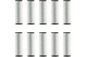 CAPMESSO Fil de coton en épilateur pour épilateur facial 25m 10 rouleaux/paquet (Blanc)