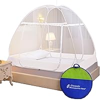 Classic Mosquito Net ,King Size Bed ,Premium Foldable Polyester - White.