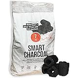 Smart Charcoal Briquettes - Natural Restaurant Grade BBQ Charcoal Briquettes for Extra Long Barbecue Cooks