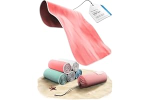 Backpacker's Journey Serviette Microfibre, Serviette Sport Musculation, Serviette Piscine compacte, Ultra-légère et Rapidement sèche, Serviette de Bain Microfibre Parfait pour Sport et la Plage