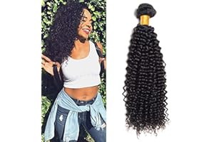 UNILO LVY tissage bouclé naturel 100% cheveux naturel brésilienne 1 faisceaux 16 pouce double trame tissage bresilien boucle