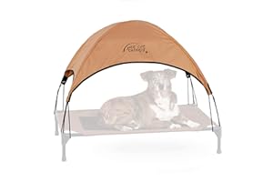 K&H Mascotas | Original Catre con toldo para Mascotas | se Ajusta a catres Grandes para Mascotas (Tostado) | El catre se Vende por Separado