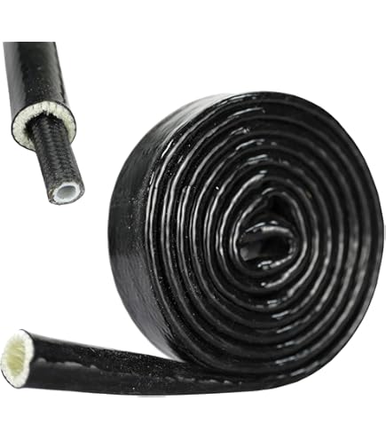 Gaine De Protection Contre La Chaleur, Rouleau De Protection De Tuyau De Voiture Avec Bouchon, Rouleau De Protection De Fil De Fer Découpable, Protection De Fil De Tuyau Pour Le