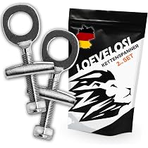 hollandrad kettenspanner cyclingcolors 2x Fahrrad GAZELLE M6x65mm stahl mit muttern Øachsen 10-11mm Sport & Freizeit Farbe:Weiß/Schwarz Rapid Force 01 Hells Angels Hellburg