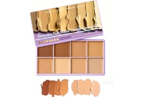 Sitovely 8 färger full cover concealer palett, concealer foundation palett mjuk matta concealer kräm vattentät långvarig ögon