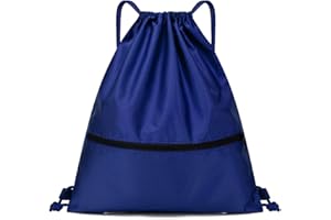 Jsdoin Sac à dos en nylon, Sac à dos de sport imperméable, à dos avec sacs de sport à cordon,Pour école, piscine, sport, adulte, enfant