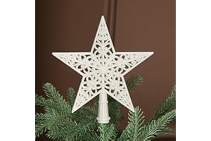 QIURUYUE Weihnachtsbaumspitze Stern, Christbaumspitze Baumspitze Spitze Aufstecker für Tannenbaum Tannenbaumspitze Weihnachtsbaum Weihnachte