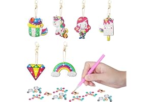 YASHUO Zabawka dla dziewczynek w wieku 10-12 lat, malowanie dla dzieci w wieku 6-8 lat, diamenciki, zabawka dla małych dzieci, kolorowe naklejki dla dziewcząt, chłopców 7-10