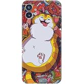 Kılıfland Nothing Phone 1 ile Uyumlu Silikon Kılıf, Desen &Ouml;zel Seri, Tombul Kedi, Renkli