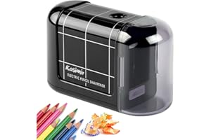 Kasimir Sacapuntas Electricos Sacapuntas Lápiz Eléctrico para estudiante niños artista diseñador colegio oficina casa -Negro