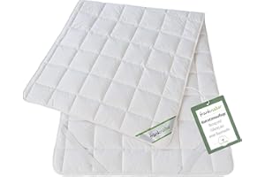 ‎FRANKNATUR franknatur Unterbett 180x200 Baumwolle Matratzenauflage atmungsaktive Bettauflage waschbar