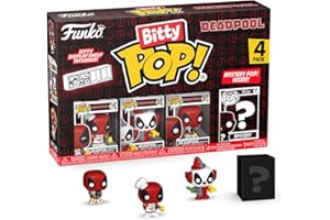 Funko Bitty POP! Deadpool - BBQ Master 4PKand A Surprise Mystery Mini Figure - kolekcjonerska figurka 0,9 cala (2,2 cm) - w zestawie półka ekspozycyjna do układania w stosy - pomysł na prezent