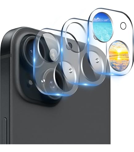 Protecteur De Caméra Pour IPhone 15/15 Plus - Verre Trempé 9H, Anti-rayures, Vert