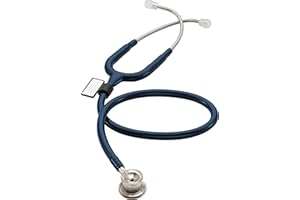 MDF INSTRUMENTS MDF MD One - Premium stetoskop z dwiema głowicami ze stali nierdzewnej dla niemowląt i noworodków - granatowy (MDF777I-04)