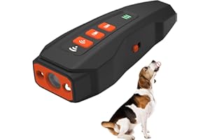 WinkithW Dog Bark Deterrent Devices, Rechargeable Ultrasonic Anti Barking Device for Dogs, Dog Bark Control Devices Safe for Dogs & Human Portable Indoor Outdoor, Dog Training & Behavior Aids