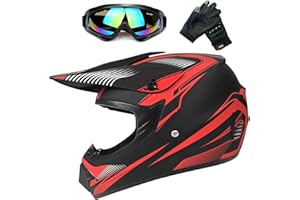 ZJRA Jeunesse Casques De Moto,Casque Cycliste pour Enfants,Garçon Et Fille Scooter De Ski VTT Casque,Dot/ECE Certification,Convient pour Toutes Les Saisons,3,S