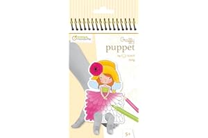 Avenue Mandarine Graffy Pop - Marionetas de dedos para colorear, diseño de hadas (negro/blanco)