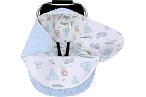 ‎AMO NENES amo nenes Einschlagdecke Babyschale Universal Fußsack für Buggy Winter Decke Herbst Babydecke Baumwolle Kinderwagen 3-Punkt- Gurt für Baby 0-12 Monate