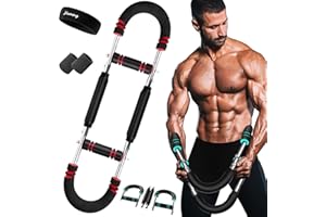 VICUULY Entraîneur De Bras Twister, équipement D'entraînement De Poitrine Réglable De 40 à 100 Lb, Entraîneur De Bras, Entraîneur De Bras Twister, Barre Power Twister Portable