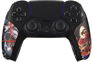 ‎EXTREMERATE eXtremeRate PlayVital Grip Sticker für ps5 Anti-Rutsche Professionale strukturierte Gummipads Griffpolster Aufkleber Skin für ps5 Controller(Geist des Samurai)