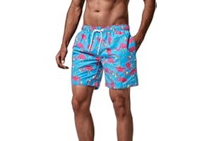 MaaMgic Short de Bain Homme Maillot 2-in-1 Séchage Rapide Slip Doublure pour Vacances sur la Plage Sport Surf 5.5