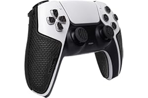 TALONGAMES Controller-Griffe kompatibel mit Playstation 5 DualSense, rutschfest, schweißabsorbierend, strukturiertes Haut-Set, für PS5-Controller, Griffgriffe, Tasten, Trigger, D-Pad (Ultra Version -