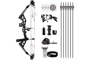 ‎REAWOW REAWOW Compoundbogen Jagdbogen Compound Bogen und Pfeile Set 30-60 LBS Einstellbare Sportbogen Erwachsene und Compound Bögen Komplett Set 310fps …