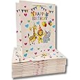 IncyWincy 10 Pcs Happy Birthday Design Return Gift Reusable Paper Goody Tote Bags For Birthday Wedding Reception Engagement Housewarming Diwali Christmas Occasions| Pack Of 10, Multicolor