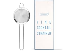 barmate Hawthorne Cocktail Strainer, Barsieb aus Edelstahl passend auf alle Shaker, hochwertiges Barzubehör (feines Sieb einzeln)