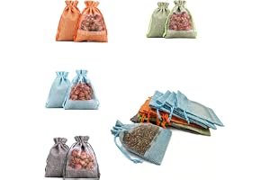 Furforstk lavendelsäckar, tomma 20 stycken påsar för lavendelväskor, tomma för fyllning 10 x 14 cm tygpåsar för lavendel, lav