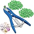 MOGOULUA Balloon Stretcher Tool with 200 pcs Rubber Rings Castration Pliers Balloon Expansion Pliers Balloon Filling Pliers Bloodless Castration Pliers Elastrator Bander Pliers