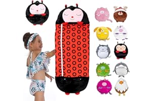 VBVARV Animal Sleeping Bag with Soft Pillow Four Seasons Warm Foldable 2 in 1 Sleeping Bag Soft And Comfortable Warm Sleeping Bag Pillow Suitable for Kids Boys Girls