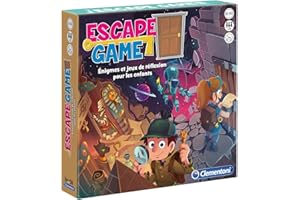 Clementoni | Escape Game Enfant 8 Ans+ | Jeu De Société Éducatif Coopératif | 3 Aventures Thématiques : Pyramide du Pharaon, Château Maudit, Espace | Activité Logique | Idée Cadeau