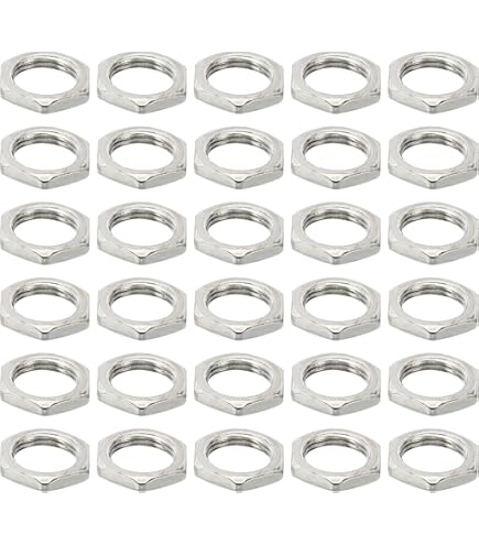 thumbnail image 2 of 30pcs M9x0.75 Steel Hex Nuts Metric Thread Hardware Nuts Screw Bolt 2 of 13