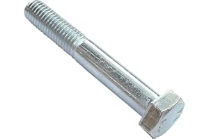 AERZETIX - Juego de 50 piezas - Pernos M8x55 parcialmente roscados - Cabeza Hexagonal - Ø8x55mm - DIN 931 - Clase 8.8 - Acero galvanizado - Bricolaje - Herramienta de montaje/Ferretería - C47511