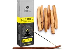 Simply Vedic Palo Santo Incense Sticks 250-Grams (Approx 135 Premium Sticks + Holder)| Lasts 45-minutes, Ideal for Meditation, Yoga, Spiritual Healing, Prayers, Aromatherapy Energy Cleansing