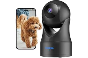 owltron 1080P Security Camera Indoor Baby Camera, Pet camera, Cameras House Security, 360° Pan/Tilt Motion Tracking, IR Night Vision, 2-Way Audio, Indoor Security Camera for Home/Pet, Work with Alexa
