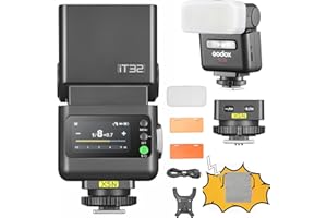 Godox iT32 TTL Flash & X5N Wireless Flash Trigger 2.4GHz HSS 1/8000s GN18 con diffusore magnetico per fotocamere Nikon