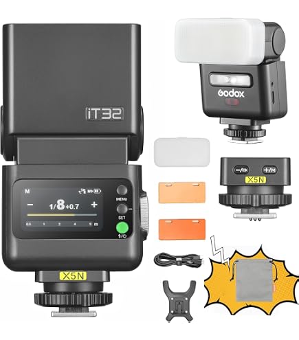 Flash Godox IT30Pro N Pour Nikon - Mini Flash TTL, HSS 1/8000s, écran Tactile, Compatible Z6III, Z8, Z5, Z50II...
