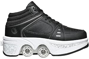 DEFORMATION ROLLER SKATES Pattini a Rotelle Unisex Scarpe con Rotelle Scarpe da Skate 2 in 1 e Scarpe da Ginnastica Che si Trasformano in Pattini a Rotelle Regalo per Bambini, Ragazzi, Ragazze, Uomini e Donne