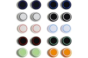 YUEJIESELECTED 20 unidades compatibles con Ps5 Controller Sticks, compatibles con Ps5 Controller Stick de silicona, tapa de repuesto para mando de PS5