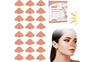 VCSJW Sonnenschutz Nase,Nasenschutz Sonne,UV Nasenschutz Outdoor,Nasenpflaster Outdoor,Nasenschutz für Frauen Männer Anti-UV den Laufen Bergsteigen Wandern Radfahren - Atmungsaktiv Hautfreundlich,24PCS