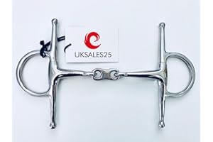 UKSALES25 French Link Full Cheek Fulmer Snaffle (Horse Bits) (6")