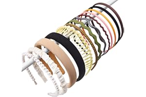 FEQO 13 Pezzi Cerchietti per Capelli Donna Fasce Capelli Cerchietti Antiscivolo Capelli Plastica Cerchietti per Ragazze Donna