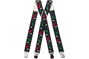 Olata Bretelles en X et Y Ajustables Salopette de Ski - 2,5 cm / 3 cm / 4 cm